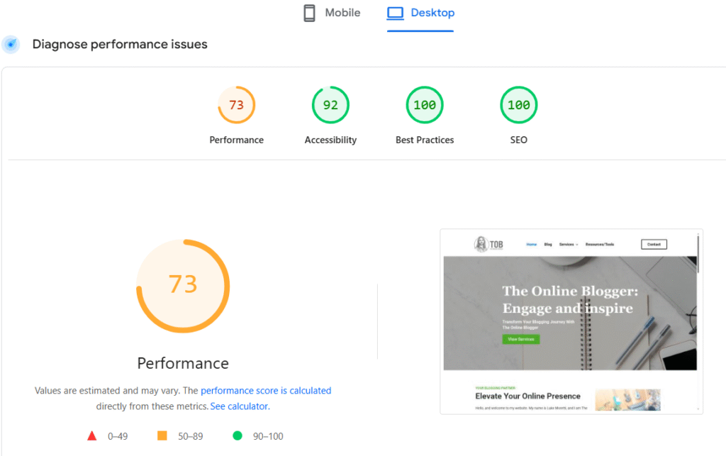 Google Page Speed Insights