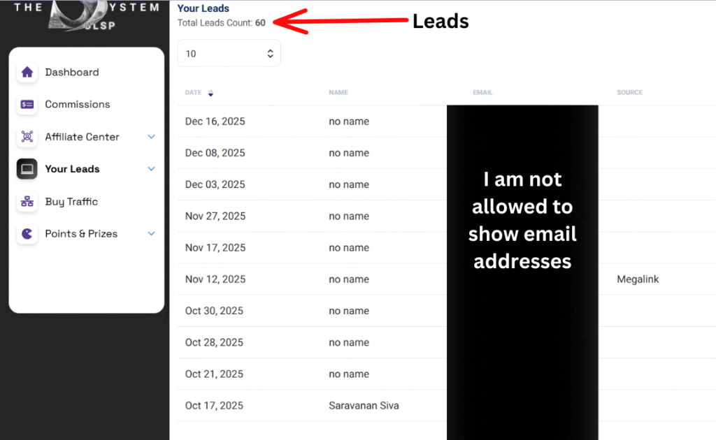 Leads made with The OLSP System