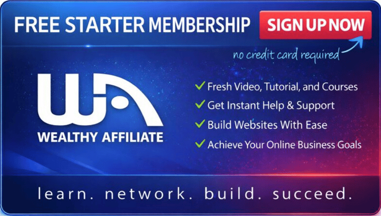 Wealthy Affiliate banner