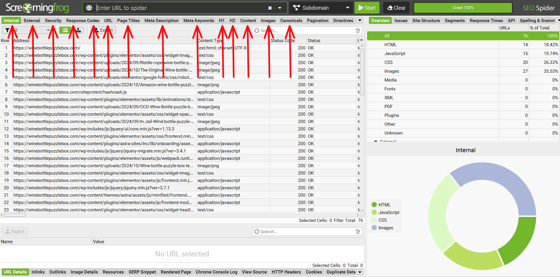Reading the Screaming From information example image.