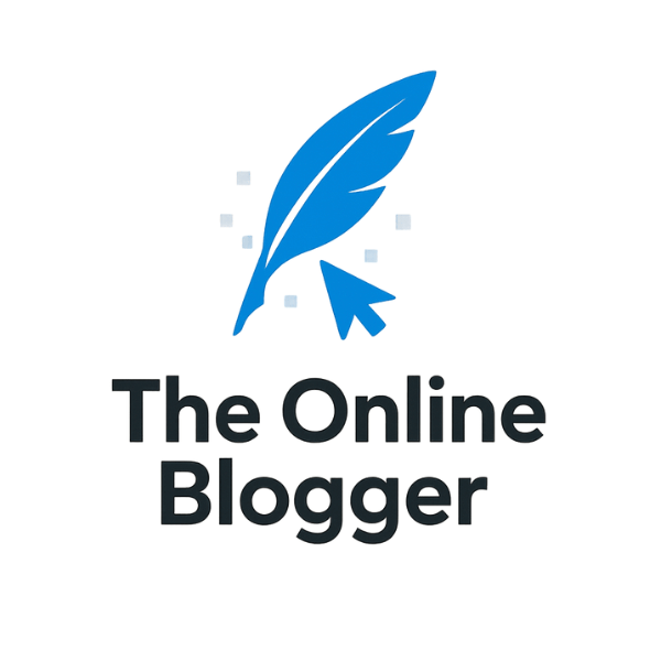 The Online Blogger logo example on how to design a logo for free with wealthy affiliate