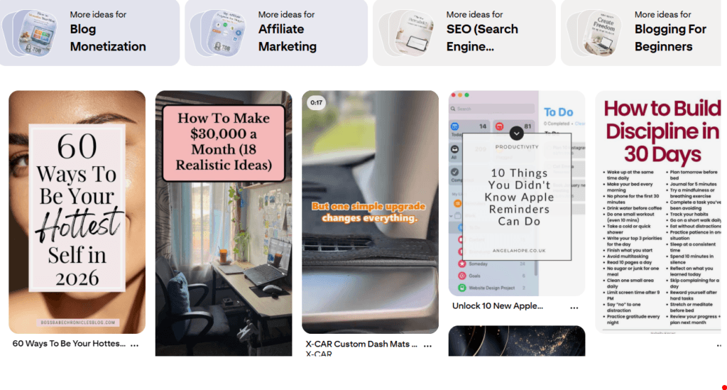 How to promote your blog on Pinterest example image on the online blogger website