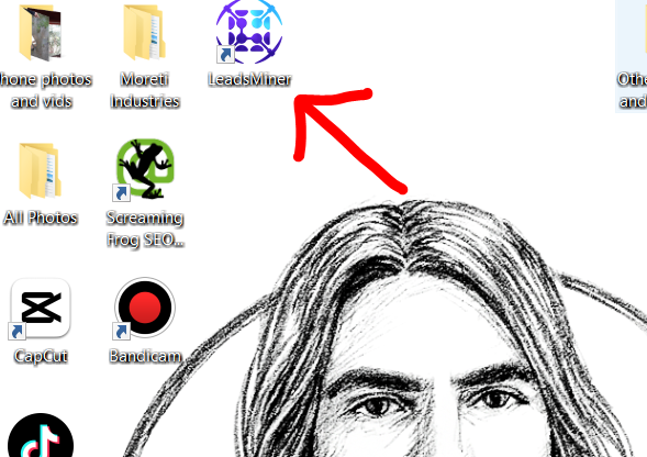 Leads Miner Pro Desktop Icon.