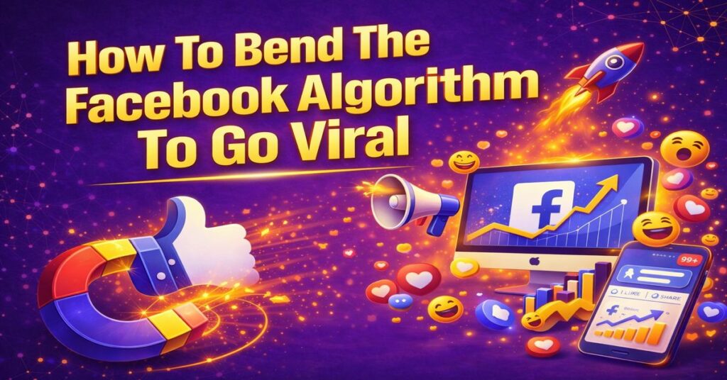 How to bend the Facebook algorithm to go viral blog featured image.