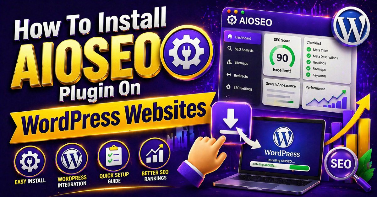 How to install AIOSEO plugin blog featured image