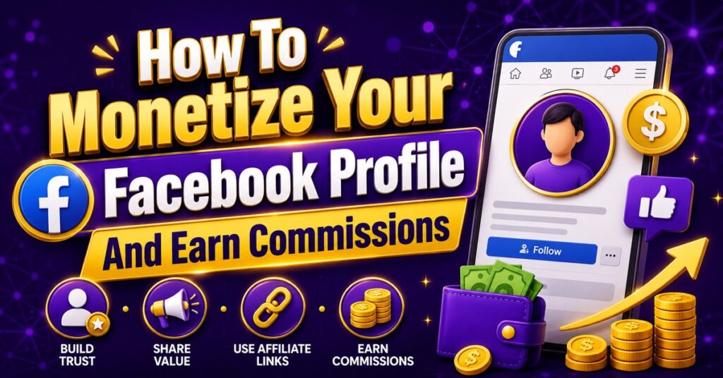 How to monetize your Facebook profile and earn commissions